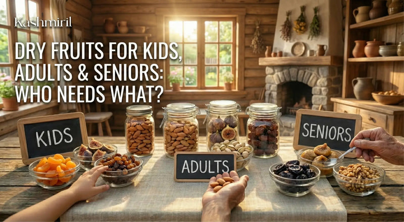 Dry Fruits For Kids, Adults and Seniors: Who Needs What?